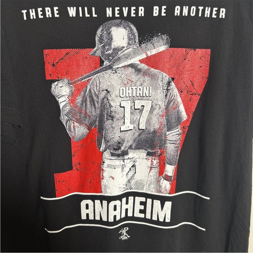 Shohei Ohtani Limited Edition There Will Never Be Another Black T-Shirt Size XL - Picture 2 of 7